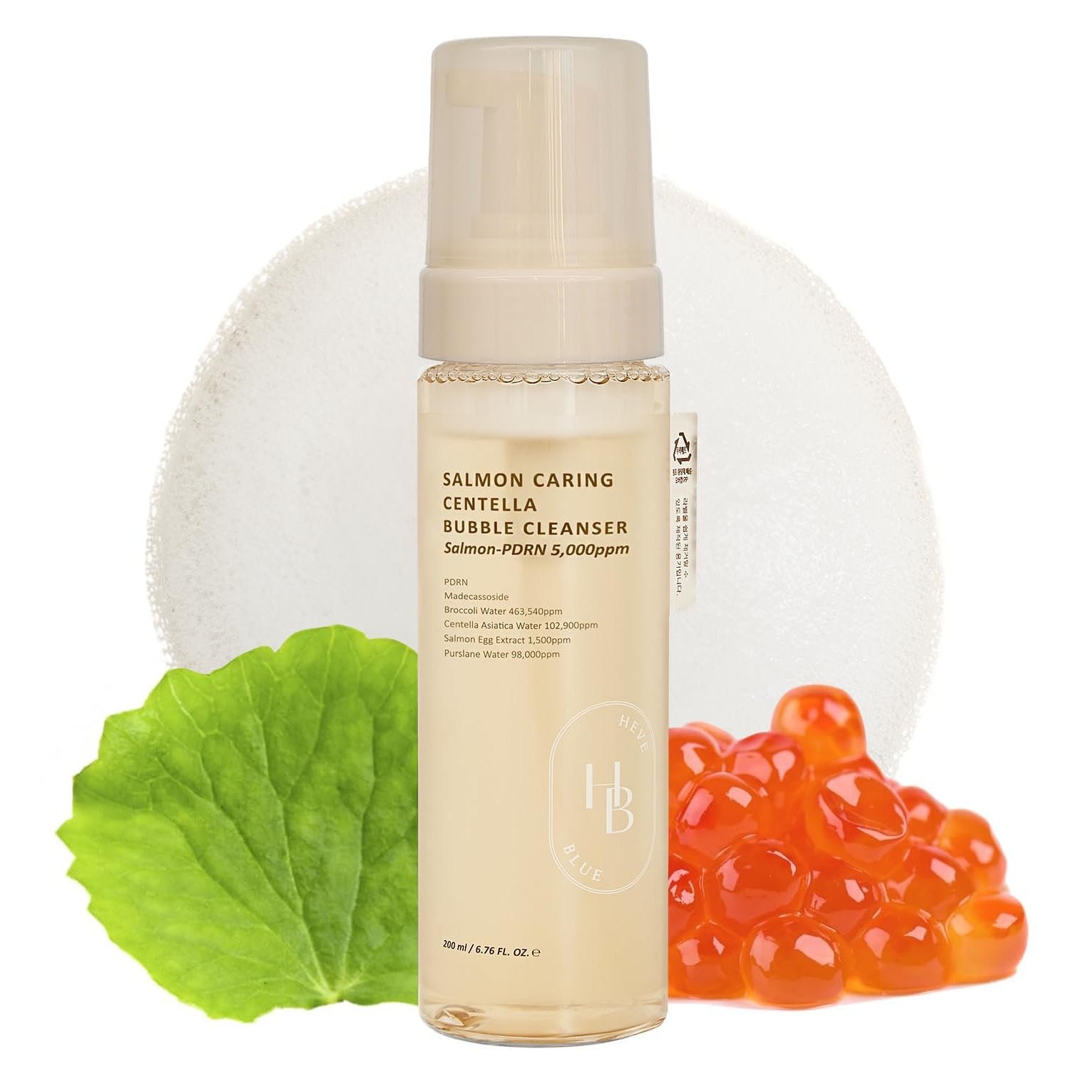 Salmon Caring Centella Bubble Cleanser 200ml