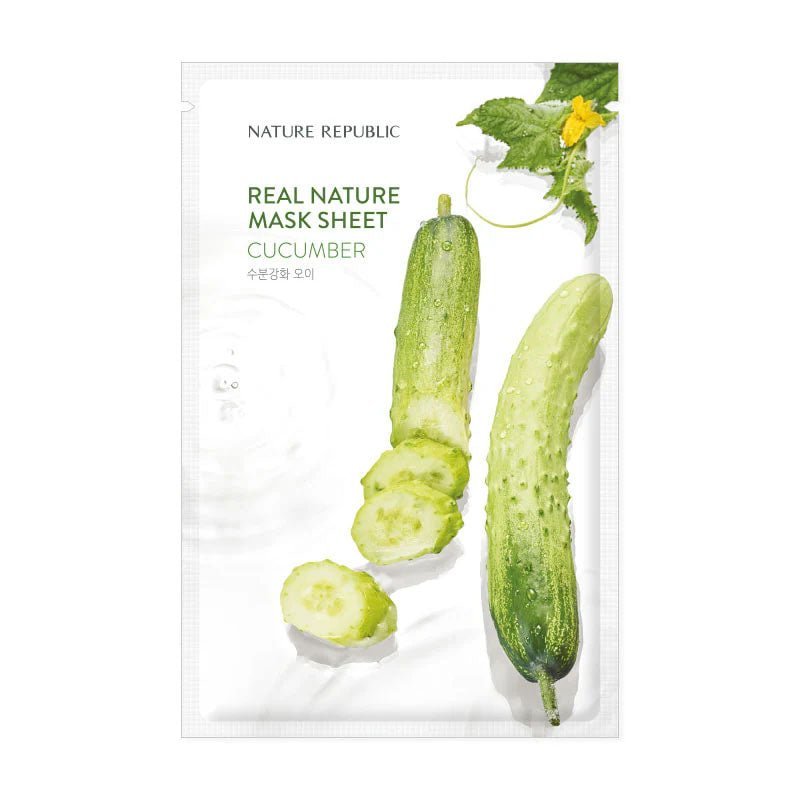 Real Nature Mask Sheet Cucumber 1 Sheet (Flawed Packaging)