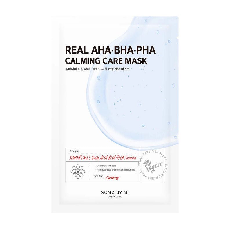 Real Care Mask 20g Real AHA BHA PHA Calming 1 Sheet (Flawed Packaging)